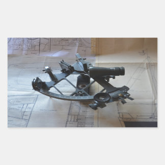 Sticker Rectangulaire Sextant Pour La Navigation Céleste