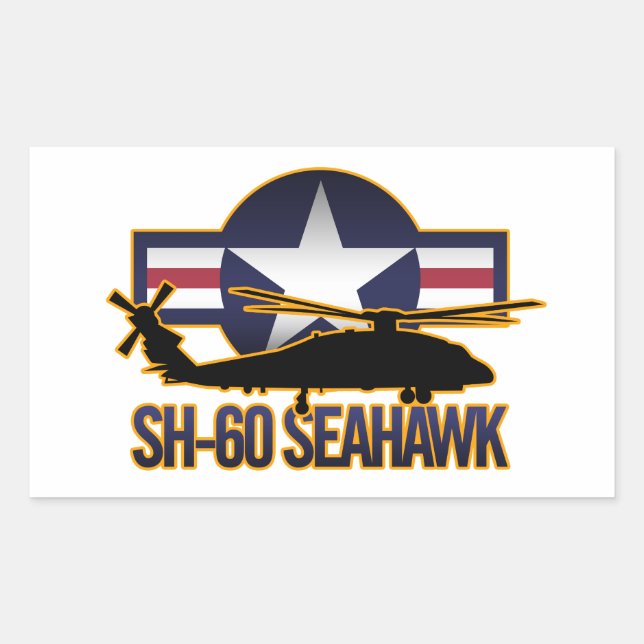 Sticker Rectangulaire SH-60 Seahawk (Devant)