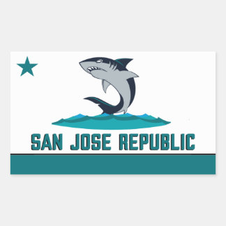 Sticker Rectangulaire Shark City 408