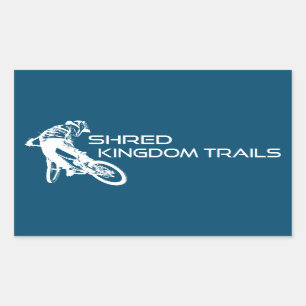 Sticker Rectangulaire Shred Kingdom Trails VTT Vermont
