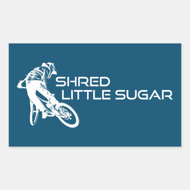 Sticker Rectangulaire Shred Little Sugar Arkansas VTT (Devant)