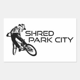 Sticker Rectangulaire Shred Park City VTT Utah