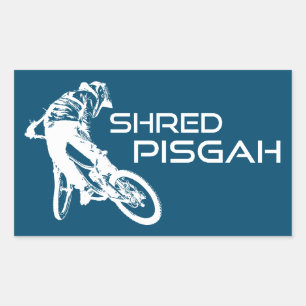 Sticker Rectangulaire Shred Pisgah North Carolina Mountain Biking