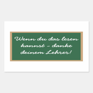 Sticker Rectangulaire Si tu peux lire ça, merci à ton professeur !