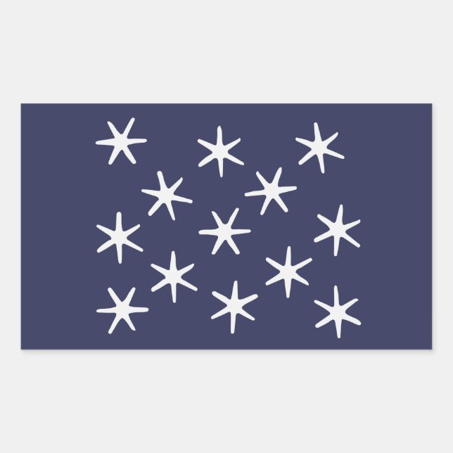 Sticker Rectangulaire Siège de Washington (Devant)