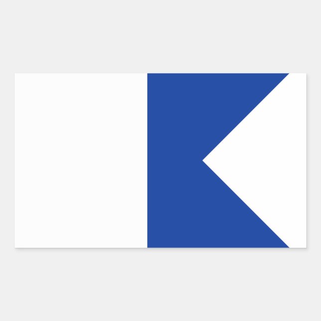 Sticker Rectangulaire Signal Alpha (Devant)