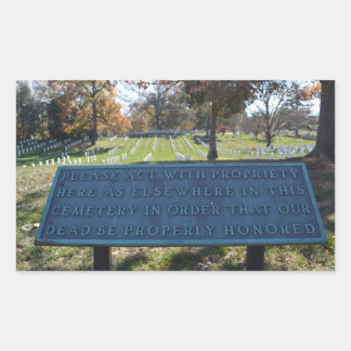 Sticker Rectangulaire Signal de respect