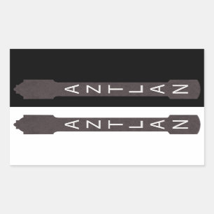 Sticker Rectangulaire signalisation du théâtre aztlan