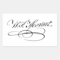 signature de Wolfgang Amadeus Mozart autographe cl