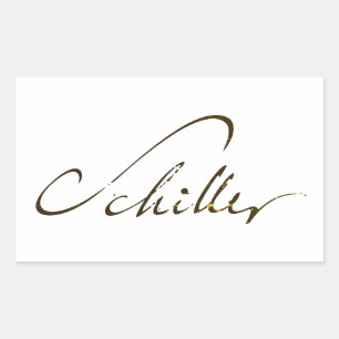 Sticker Rectangulaire Signature Friedrich Schiller