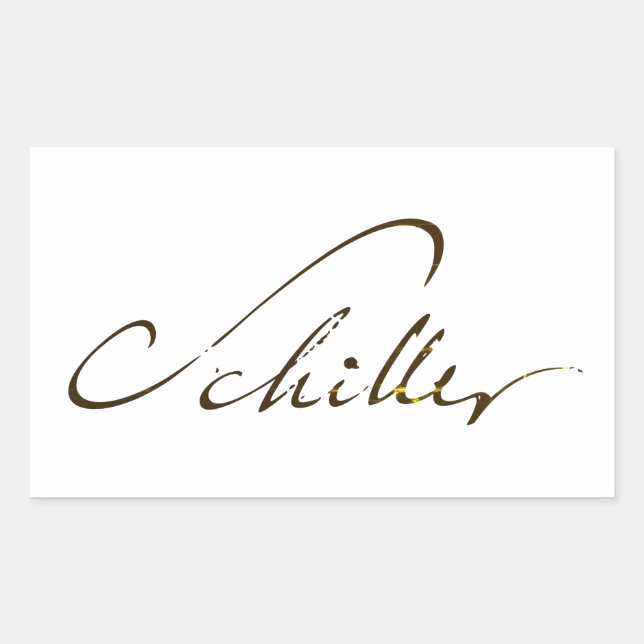 Sticker Rectangulaire Signature Friedrich Schiller (Devant)