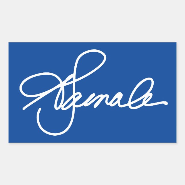 Sticker Rectangulaire Signature KAMALA (Devant)