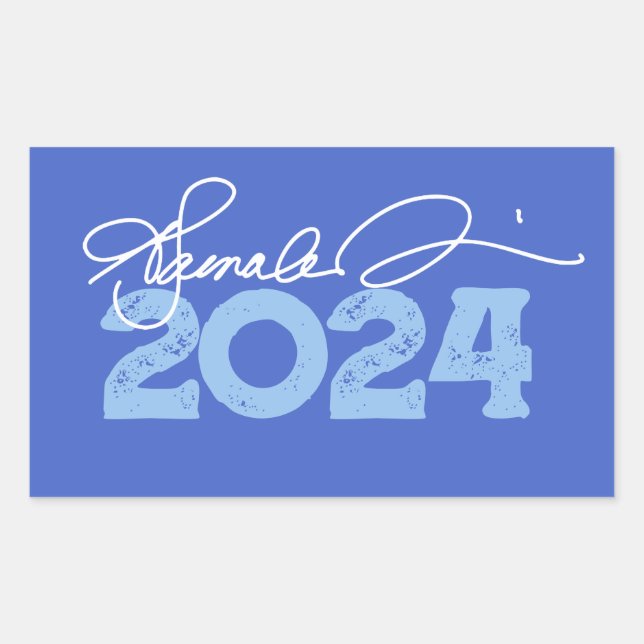 Sticker Rectangulaire Signature Kamala 2024 (Devant)