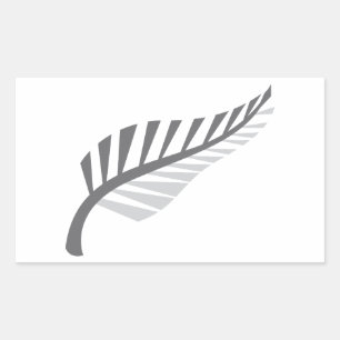 Sticker Rectangulaire Silver Fern Imaginez la Nouvelle-Zélande