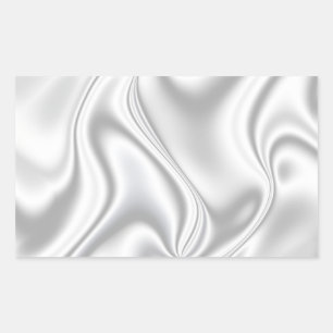 Sticker Rectangulaire Silver Satin