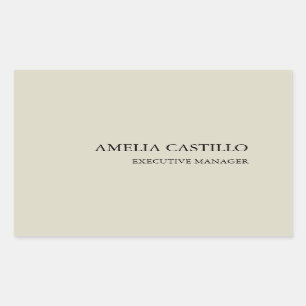 Sticker Rectangulaire Simple minimaliste moderne