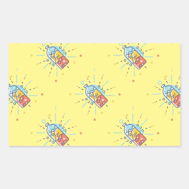 Sticker Rectangulaire Sip Revivre Répéter Prime Hydration Lemonade (Devant)