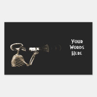 SKELETON DE VISION X-RAY SUR MEGAPHONE - SEPIA