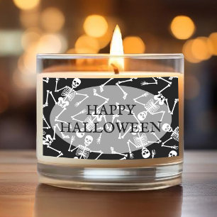 Sticker Rectangulaire Skeletons Halloween heureux