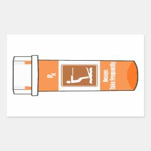 Sticker Rectangulaire Ski D'Eau Est Ma Drogue