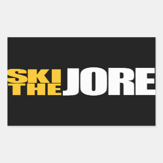 Sticker Rectangulaire Ski sur la Jore