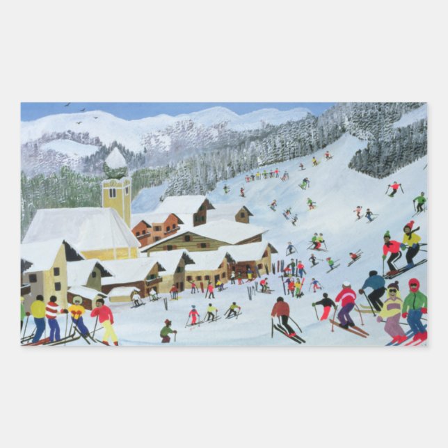 Sticker Rectangulaire Ski Whizzz ! 1991 (Devant)