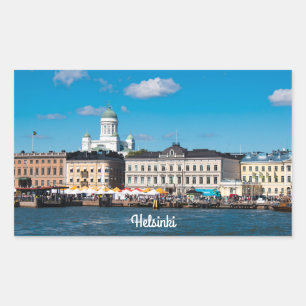 Sticker Rectangulaire Skyline Helsinki