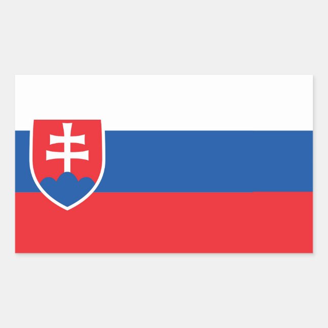 STICKER RECTANGULAIRE SLOVAQUIE (Devant)
