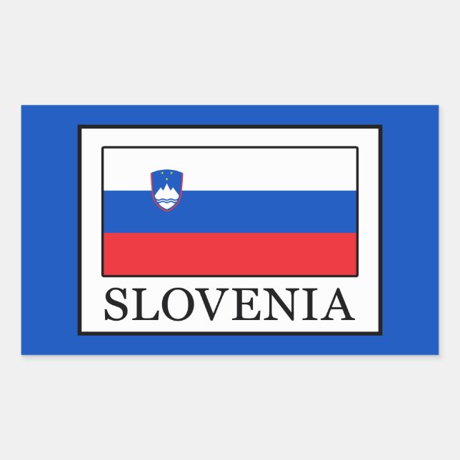 Sticker Rectangulaire Slovénie (Devant)