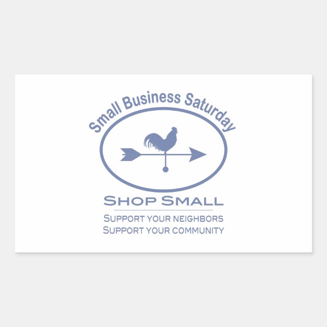 Sticker Rectangulaire Small Business Saturday Weather vane (Devant)