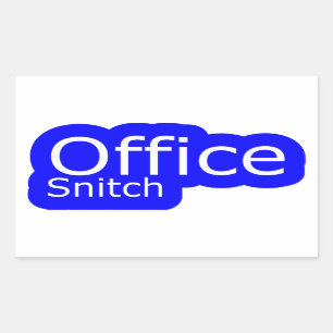 Sticker Rectangulaire Snitch de bureau   Humour de bureau  