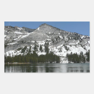 Sticker Rectangulaire Snowy Tenaya Lake Yosemite National Park Photo