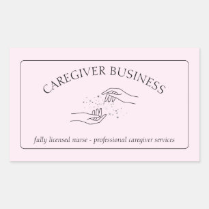 Sticker Rectangulaire Soin de la personne soignante Adulte Patient exter