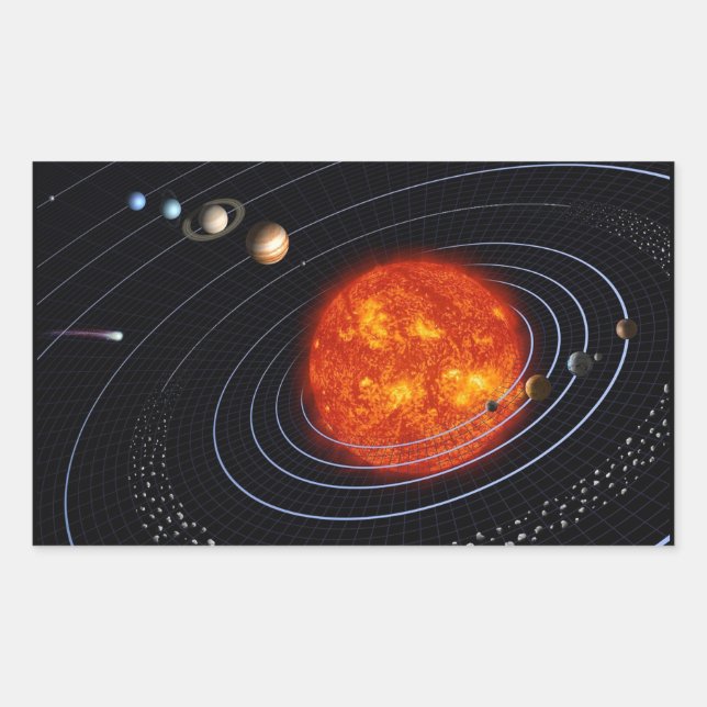 Sticker Rectangulaire Soleil (Devant)
