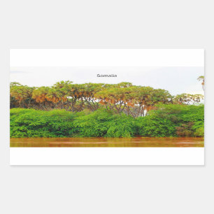 Sticker Rectangulaire Somalie, photo de paysage