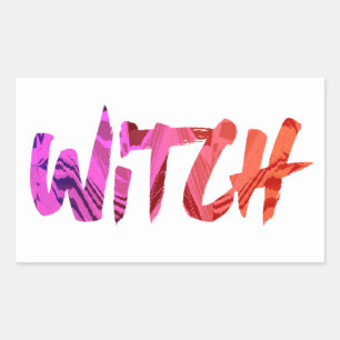 Sticker Rectangulaire Sorcière