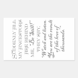 Sticker Rectangulaire Soudain, tous mes ancêtres sont derrière moi, "Soi