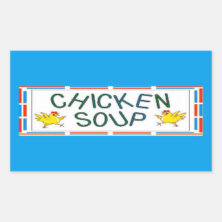 Sticker Rectangulaire Soupe de poulet