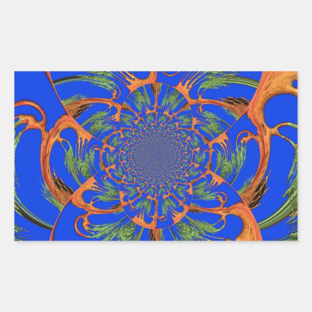 Sticker Rectangulaire Sous le ciel bleu : La collection d'arbres Acacia (Devant)