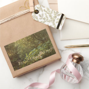 Sticker Rectangulaire Sous les feuilles du quai par Richard Doyle, Art f