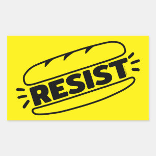 Sticker Rectangulaire Sous Sandwich résiste au fascisme