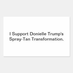 Sticker Rectangulaire Soutenez Trans Donielle Trump Hankamer Artjunkhaus