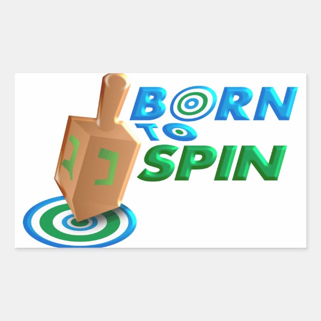 Sticker Rectangulaire Soutenu pour tourner (Devant)