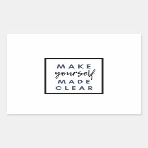 Sticker Rectangulaire Soyez clair