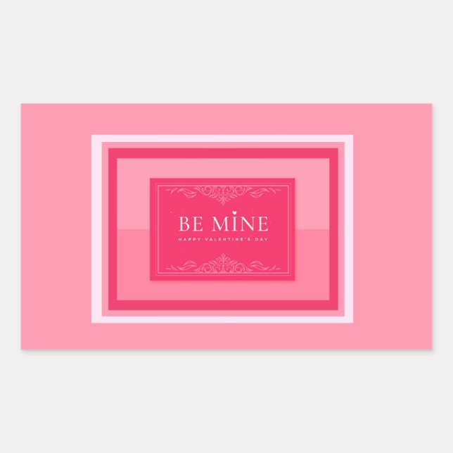 Sticker Rectangulaire Soyez miennes (Devant)