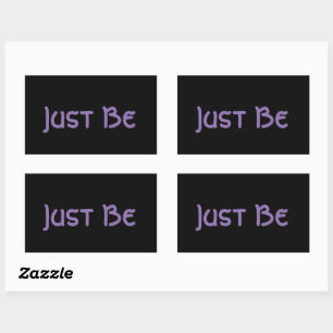 Sticker Rectangulaire "Soyez" Phrase Lavender Lettre
