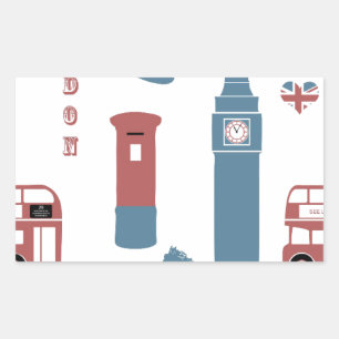 Sticker Rectangulaire Special Londres