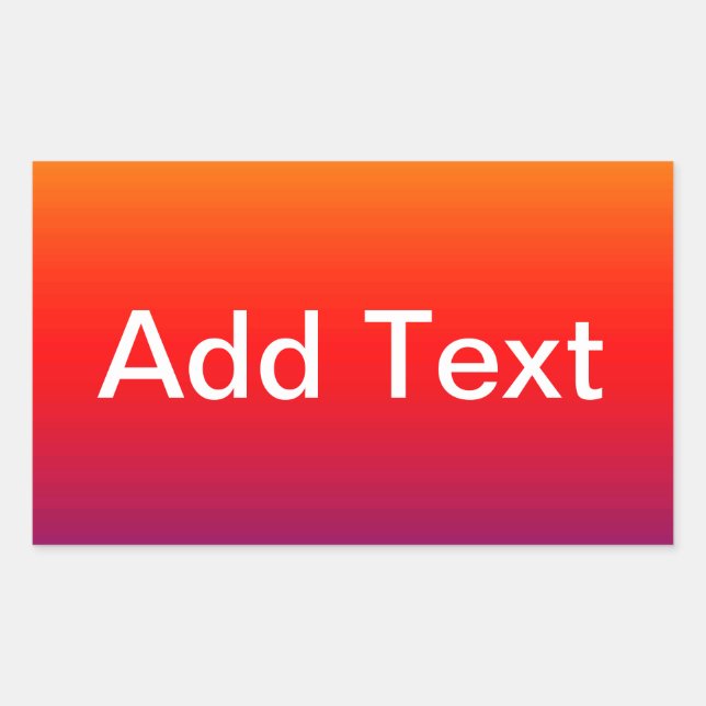 Sticker Rectangulaire Spectre des couleurs horizontales -1 (Devant)