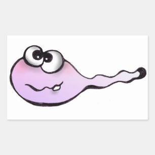 Sticker Rectangulaire Spermatozoïdes, sperm, autocollants, kaulquappen,