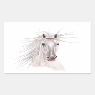 Sticker Rectangulaire Spirit of the Wind Horse